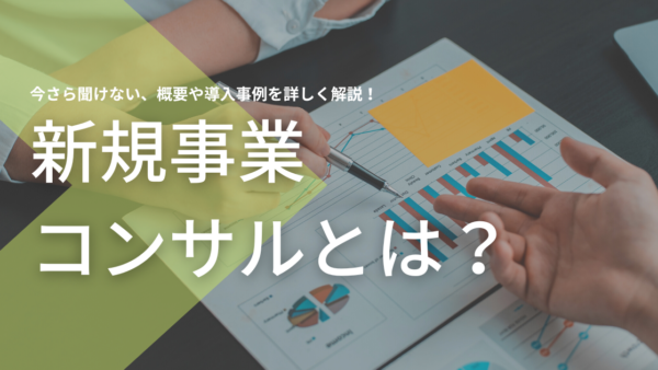 新規事業コンサルとは？業務内容から導入事例までを紹介